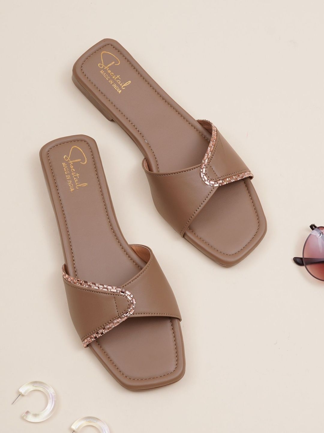 Shoestail Women Open Toe Flats