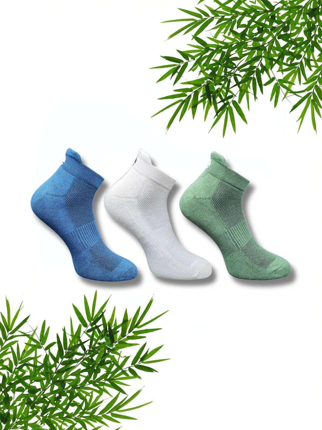 ECO SYNC Men Pack of 6 Patterned Ankle Length Socks