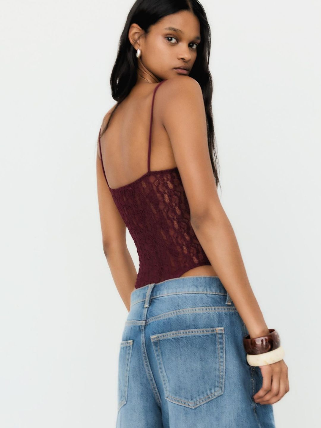 Lace Strap Bodysuit