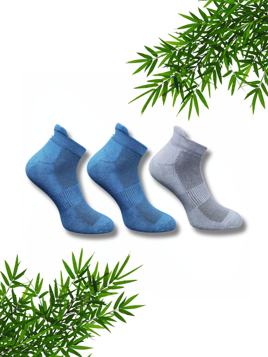 ECO SYNC Men Pack of 6 Patterned Ankle Length Socks
