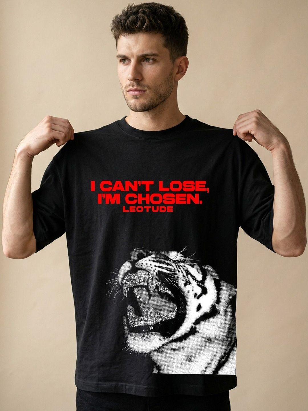 Leotude Men Printed T-shirt