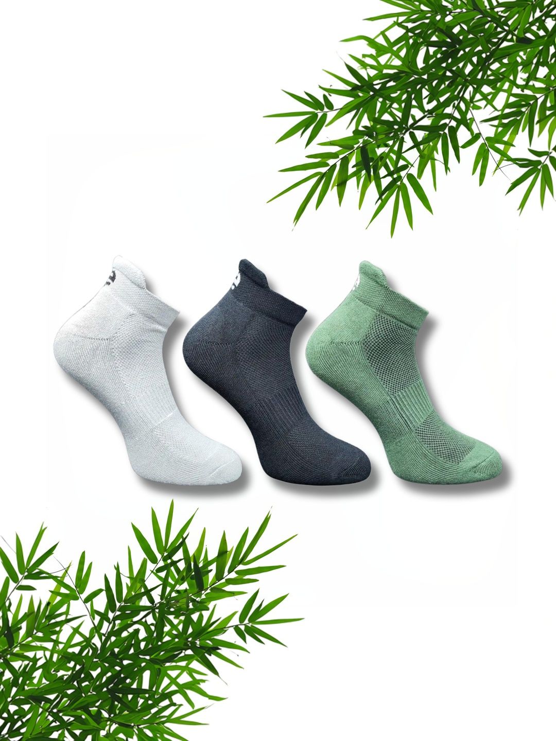 ECO SYNC Men Pack of 6 Patterned Ankle Length Socks