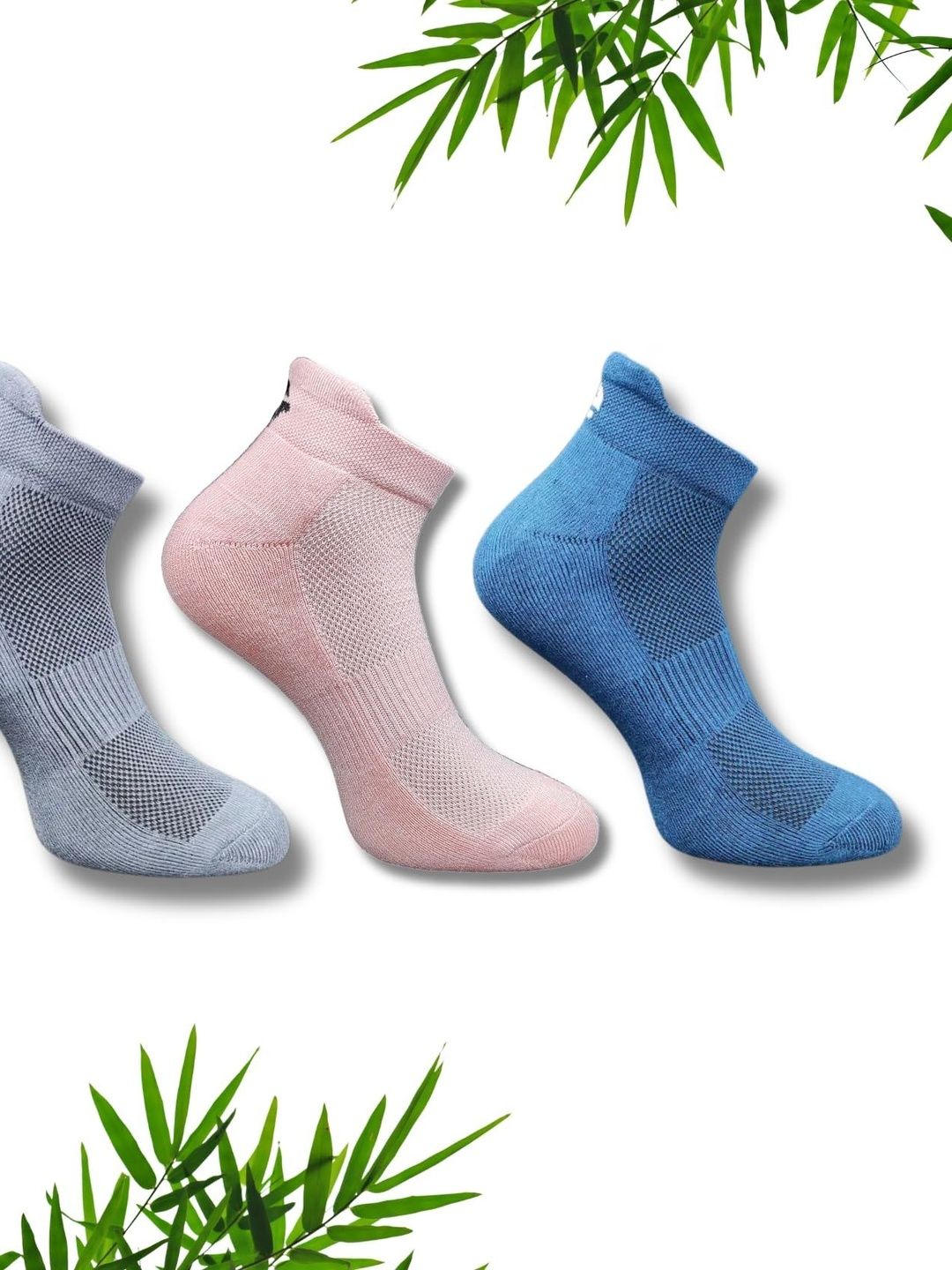 ECO SYNC Men Pack of 6 Patterned Ankle Length Socks