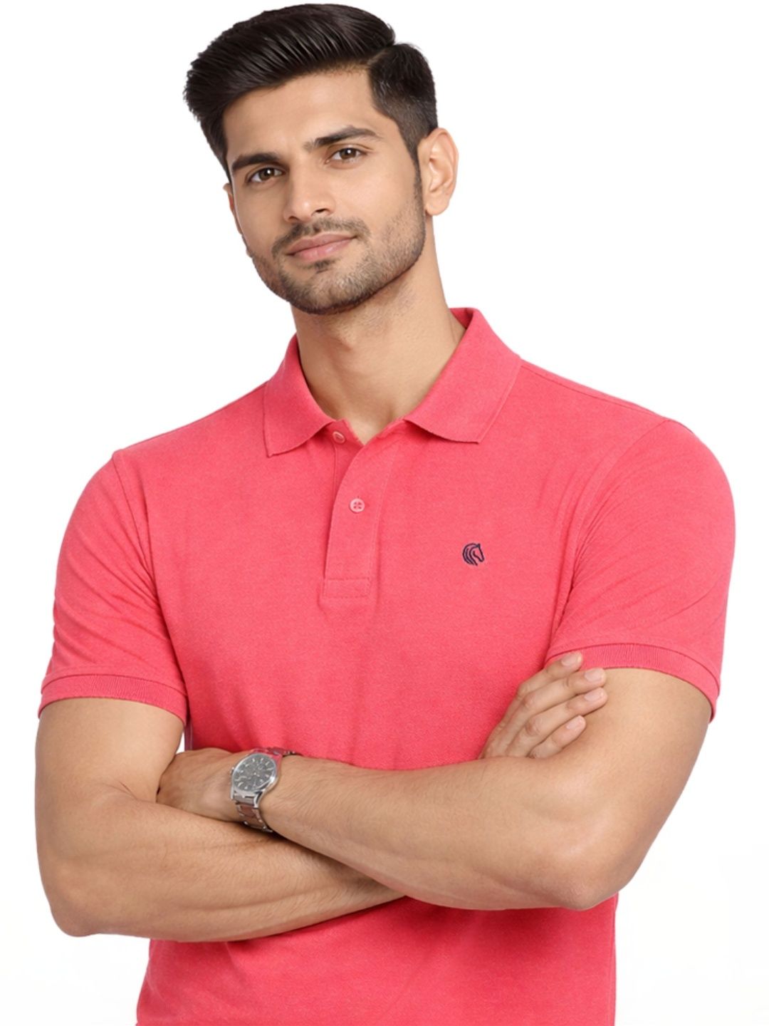 Mane & Mini Men Polo Collar Bio Finish T-shirt