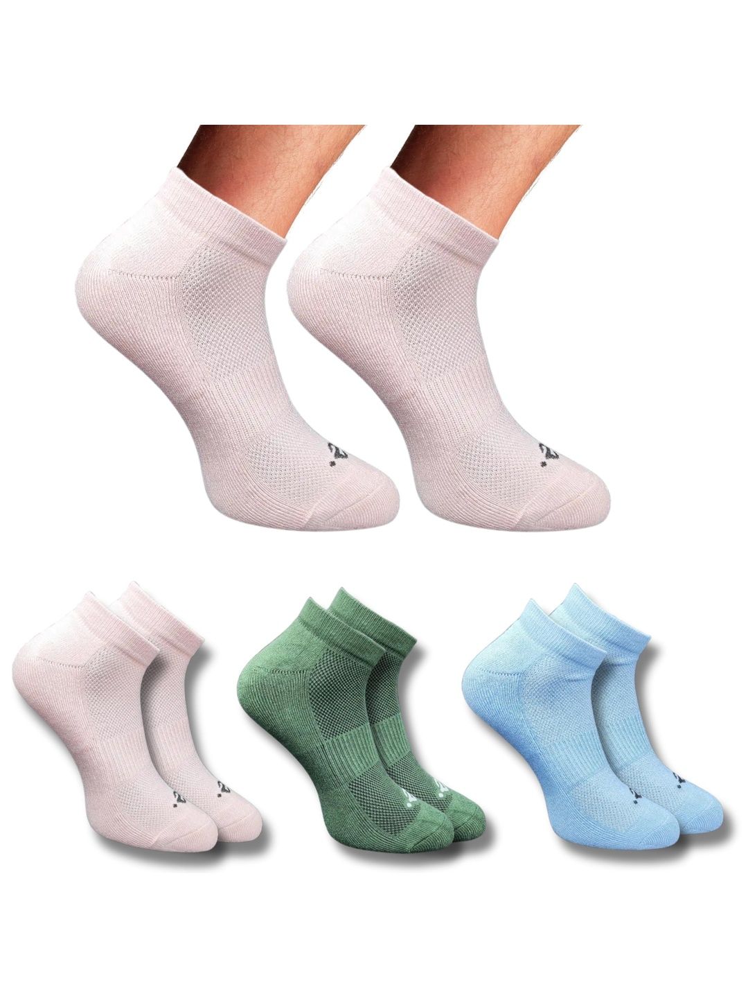 ECO SYNC Men Pack of 6 Ankle Length Socks