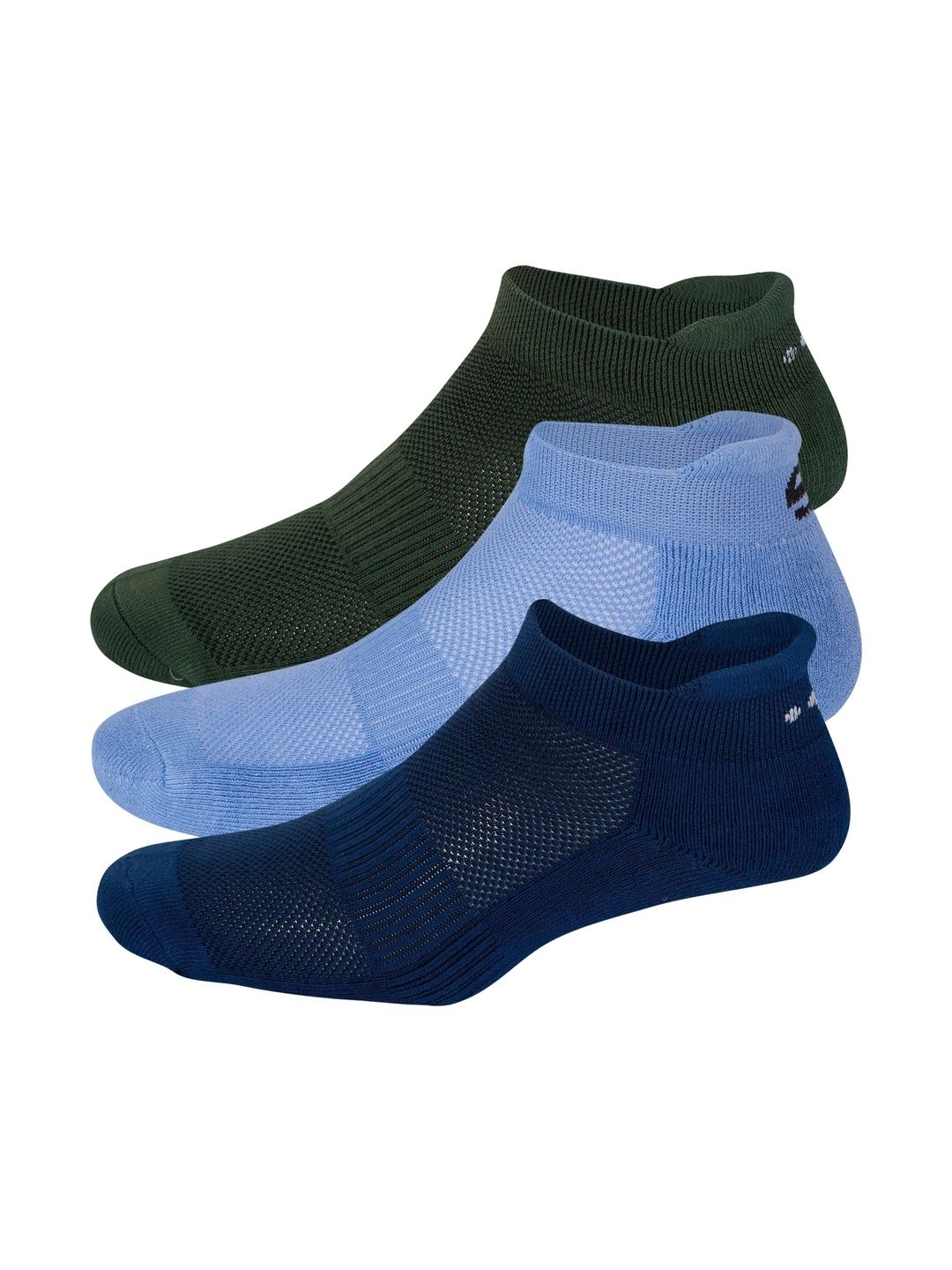 ECO SYNC Men Pack of 6 Colourblocked Ankle Length Socks