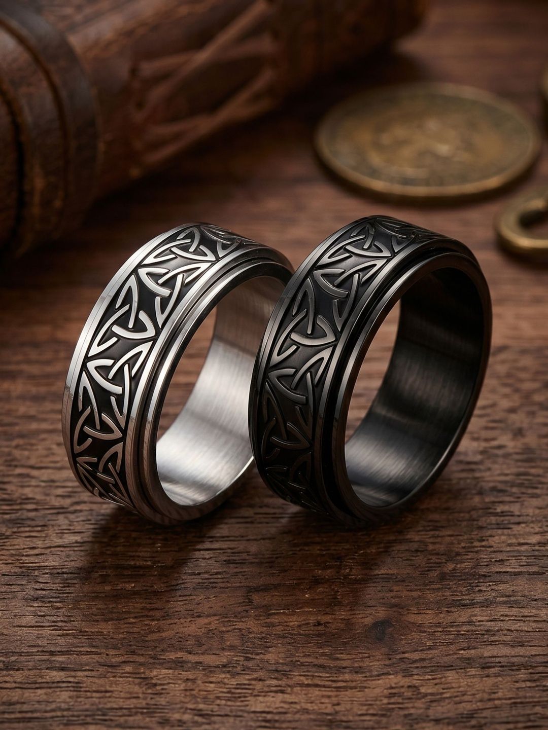Qiroko Qiroko Men Set of 2 Finger Ring