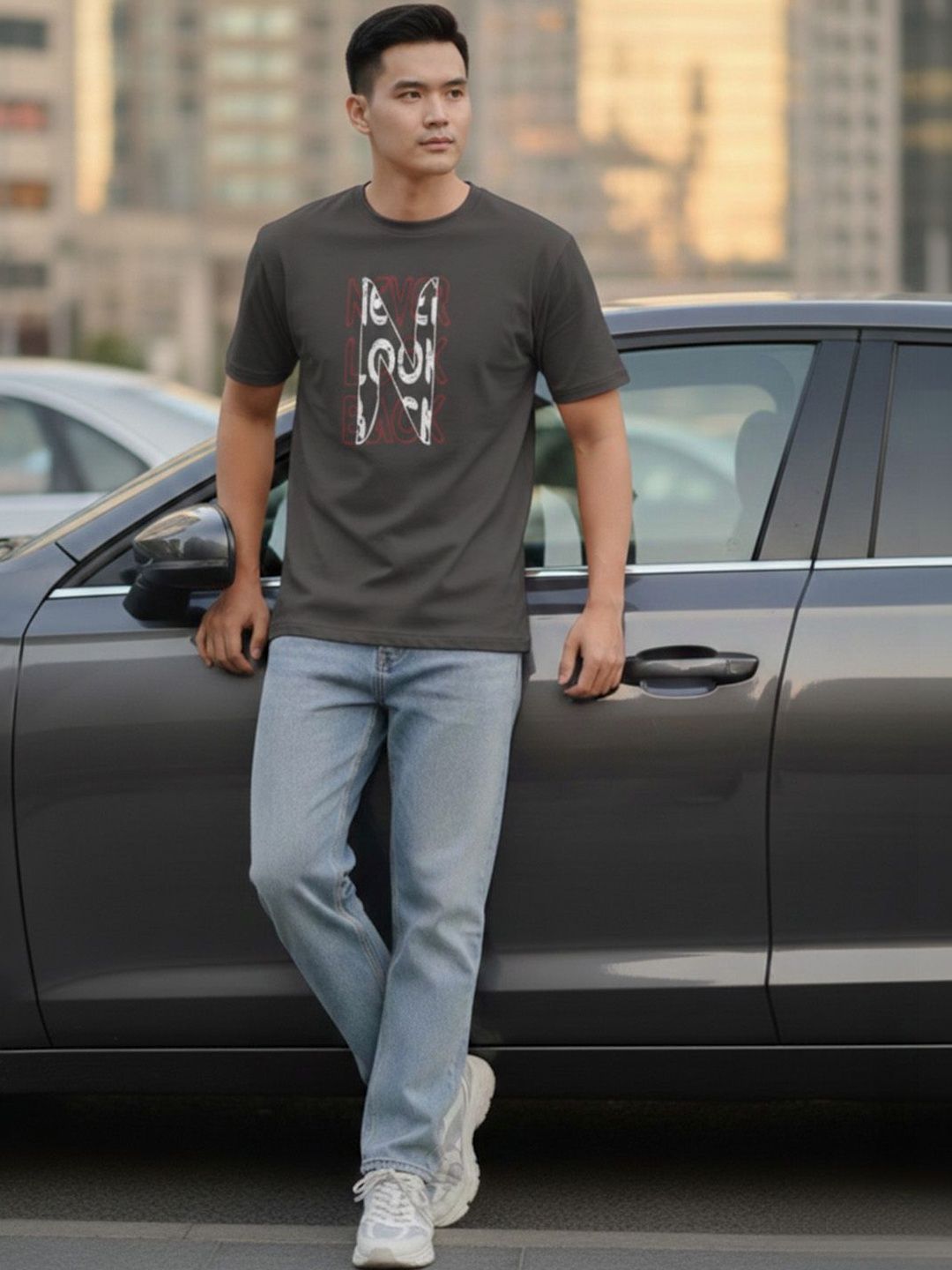 ST Trends Men Typography Printed T-shirt
