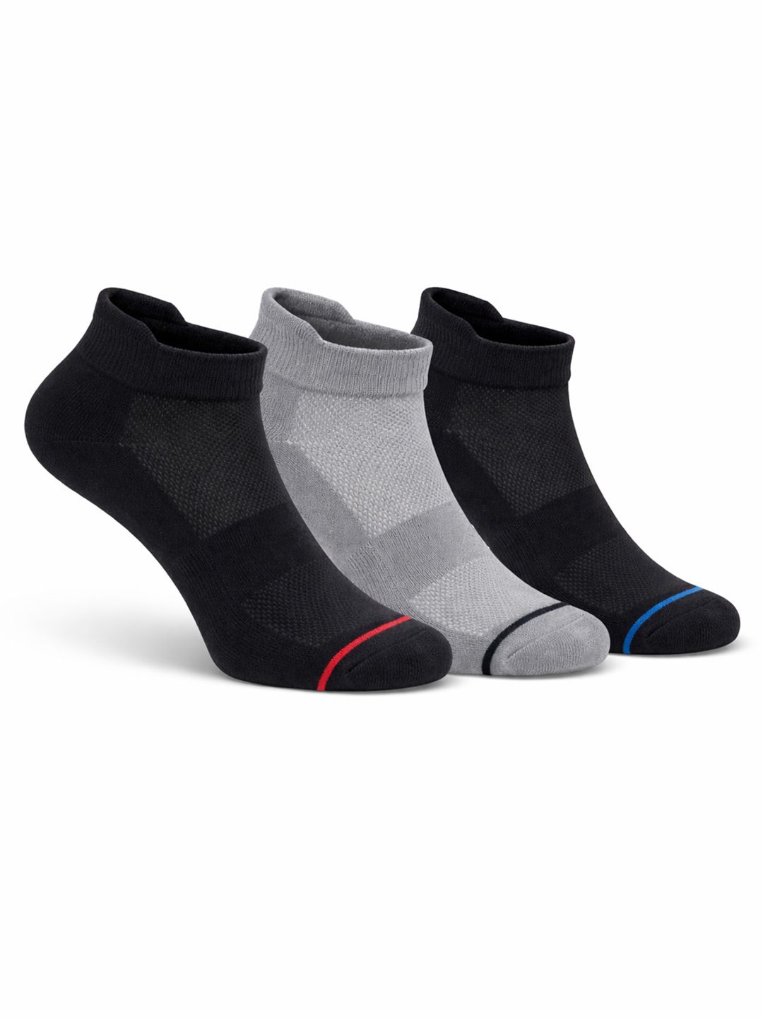 BERYX Pack of 3 Bamboo Super Soft & Odour-Free Breathable Ankle-Length Socks