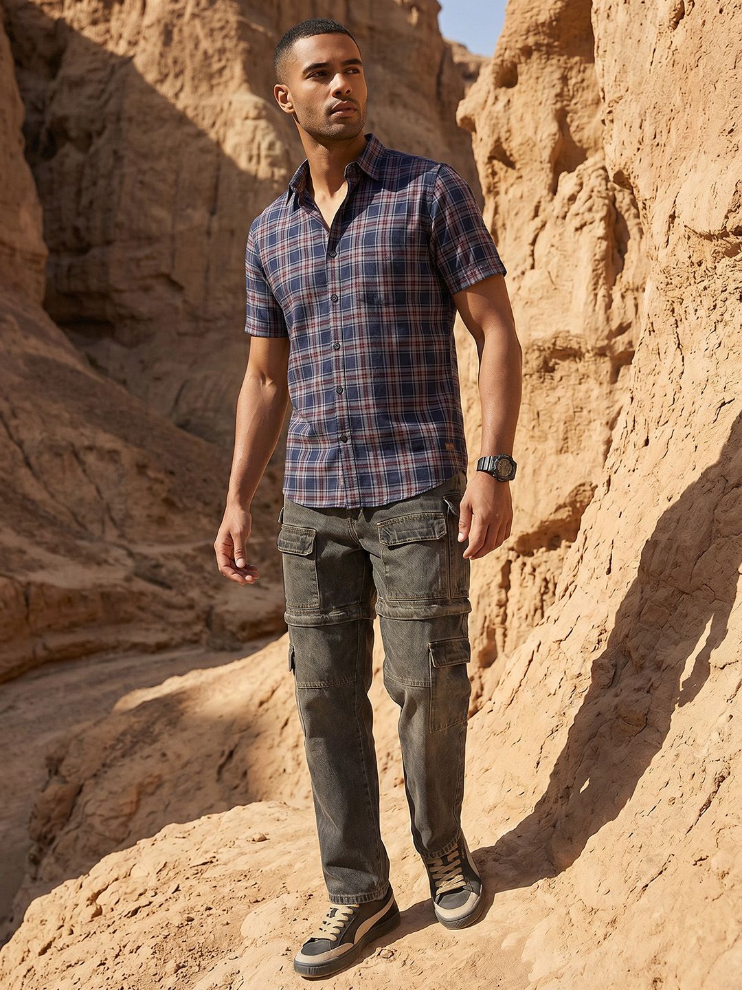 Roadster Men Tartan Checks Checked Casual Shirt