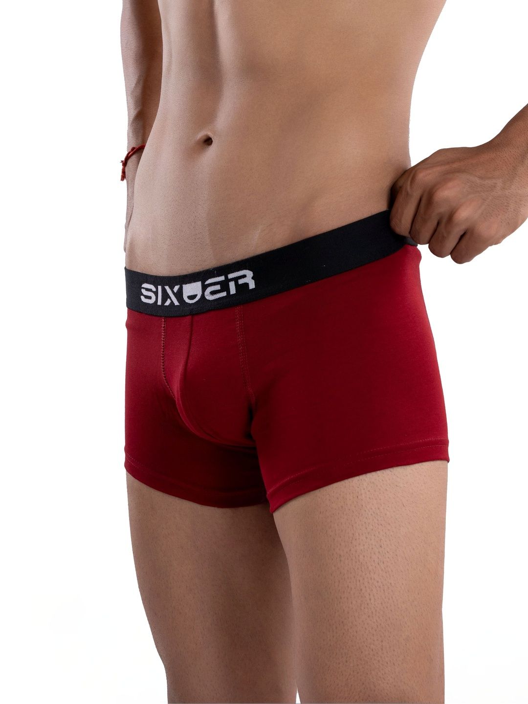 SIXUER Men Pack of 5 Assorted Cotton Boxer-Style Briefs