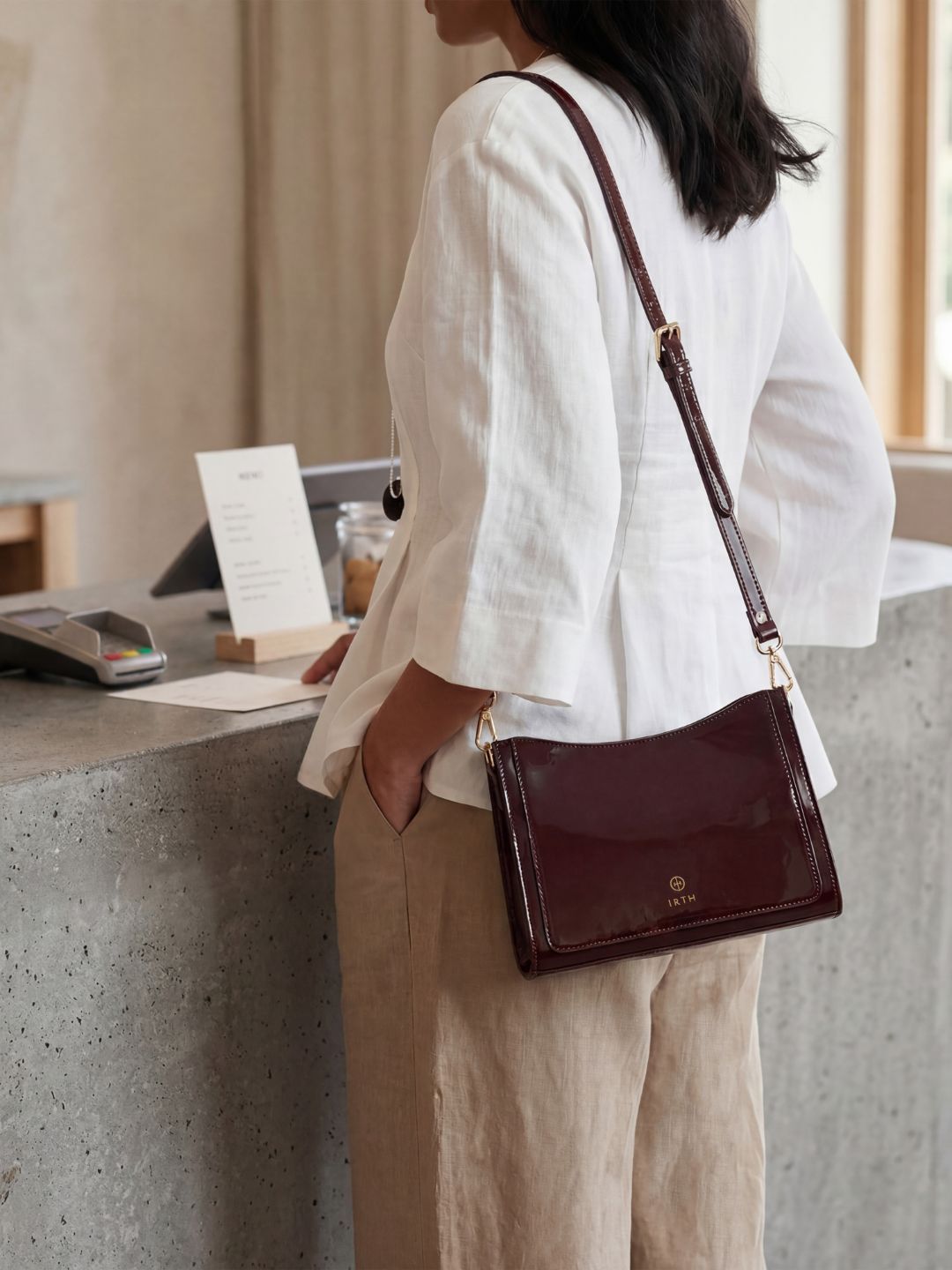 IRTH by House of Titan Structured Sling Bag