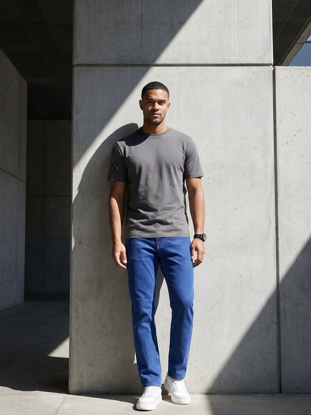 The Roadster Life Co. Men Slim Fit Mid-Rise Stretchable Jeans
