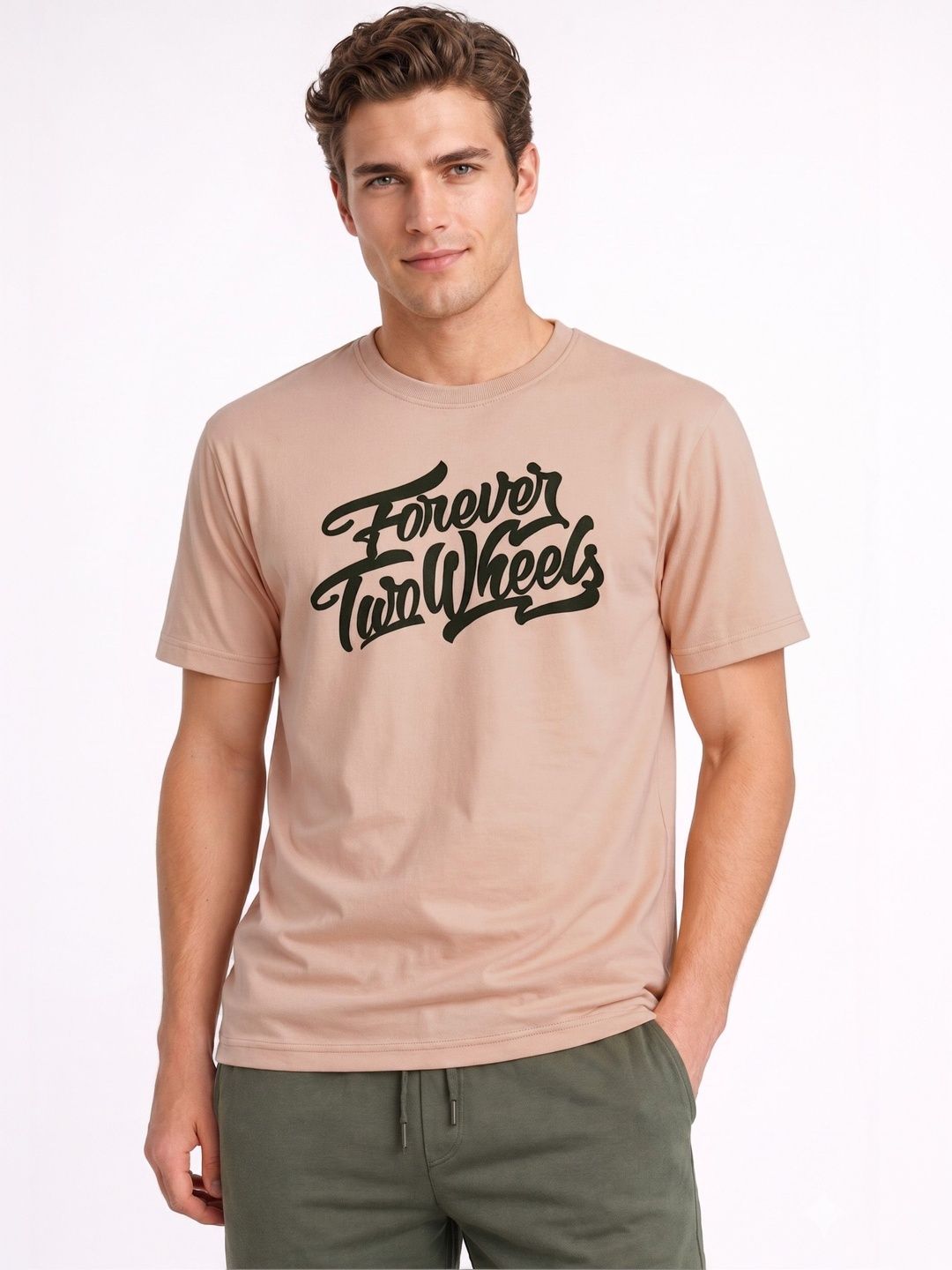 The Roadster Lifestyle Co Printed Cotton Round Neck Tshirts