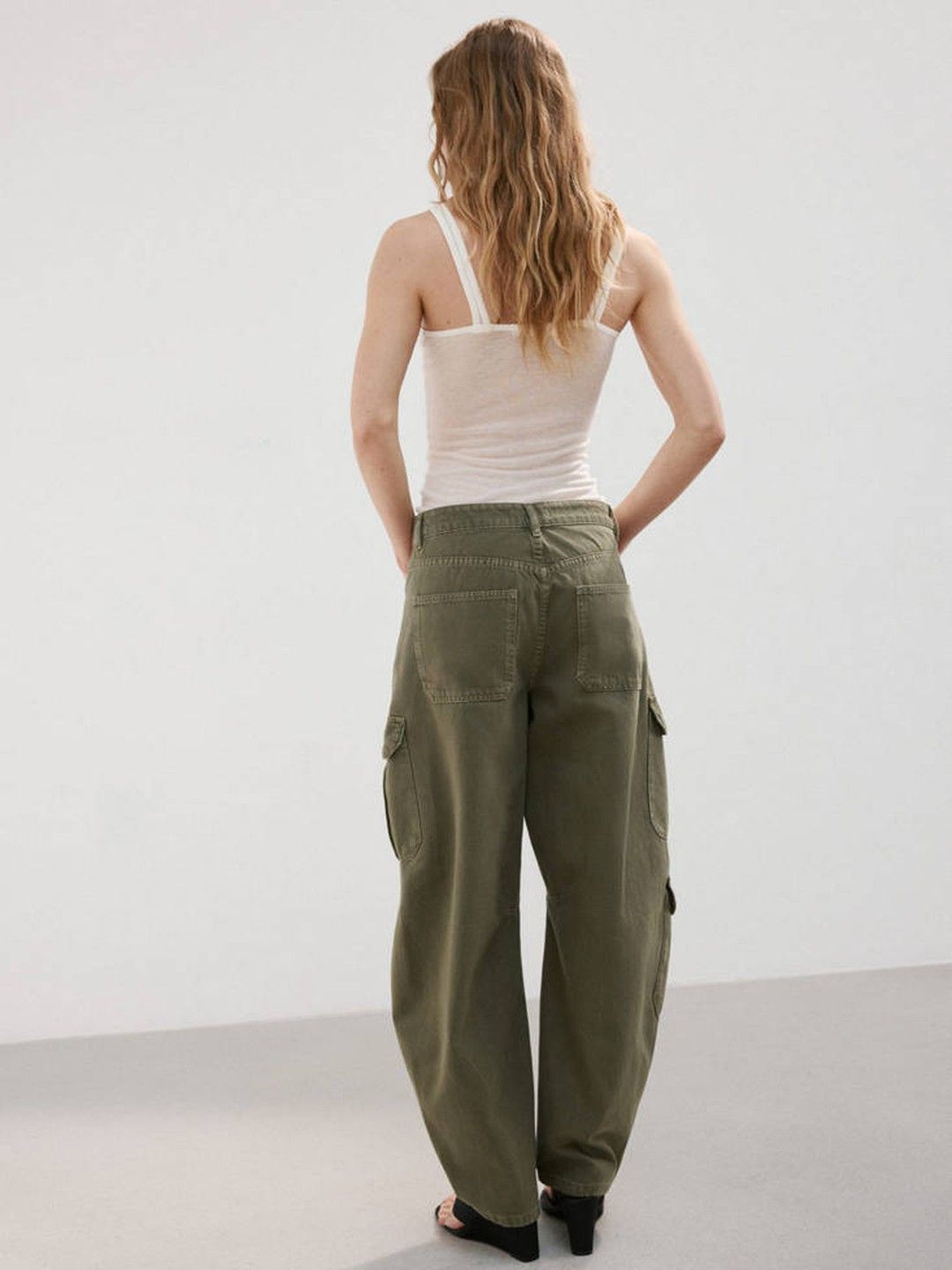 Pure Cotton Cargo Style Jeans