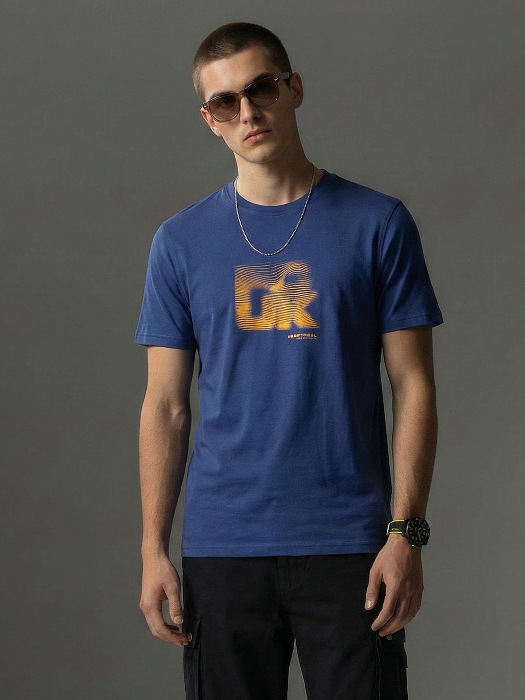 FCUK Printed Pure Cotton T-shirt