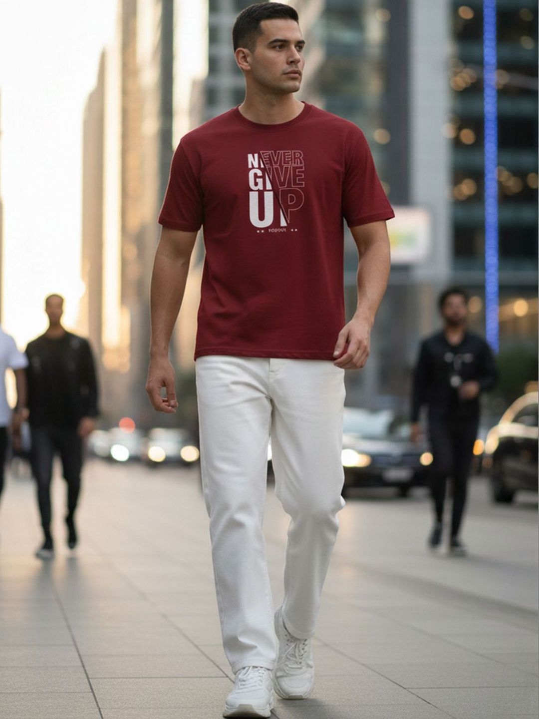 ST Trends Men Typography Printed T-shirt