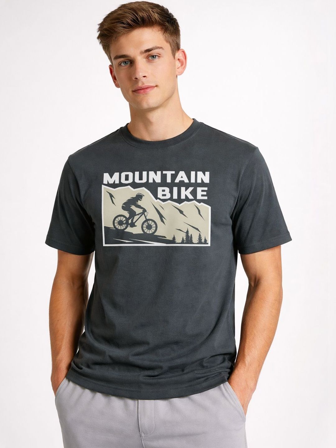 The Roadster Lifestyle Co Printed Cotton Round Neck Tshirts