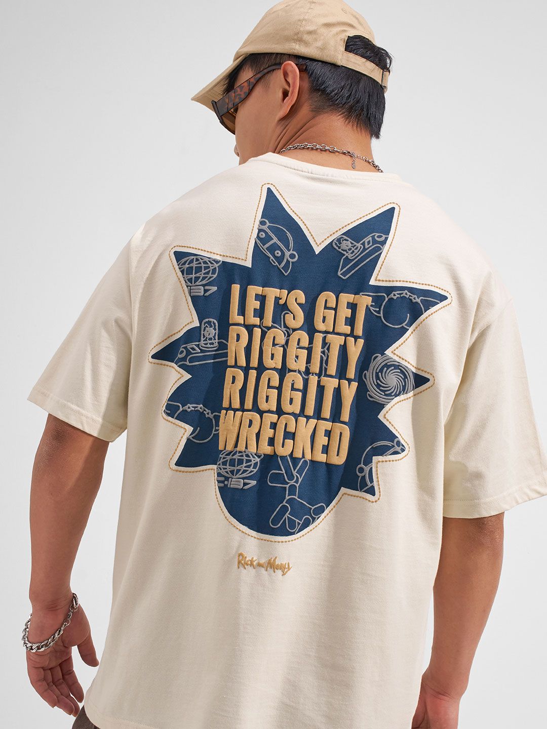HIGHLANDER Men Graphic Printed Relaxed Fit Cotton T-shirt