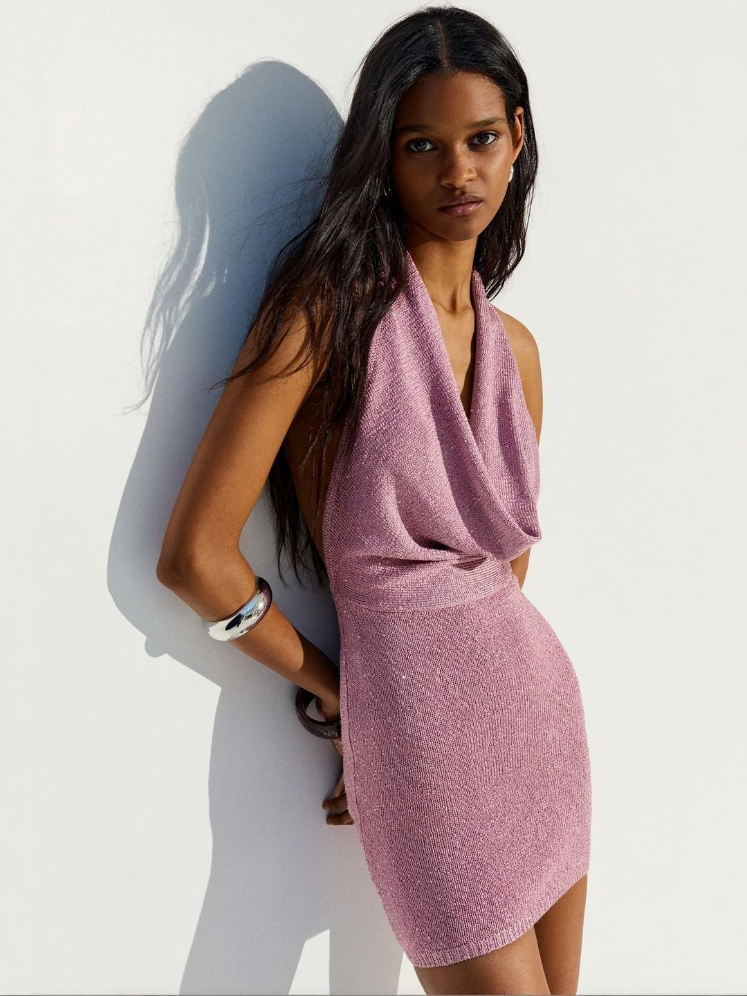 Halter Sequin Mini Dress