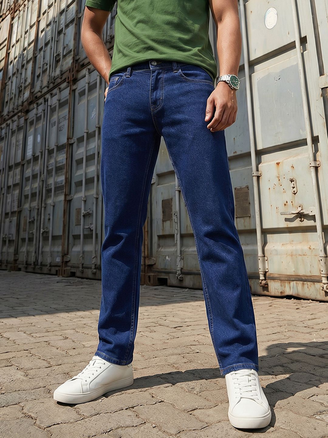 The Roadster Life Co. Men Slim Fit Mid-Rise Stretchable Jeans