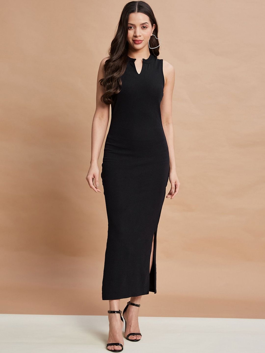 open lace back dress Black Fully Flared Rayon Party Wear Kurti  South India Shopping Mall