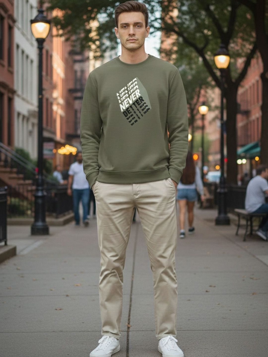 ST Trends Men Typography Printed T-shirt