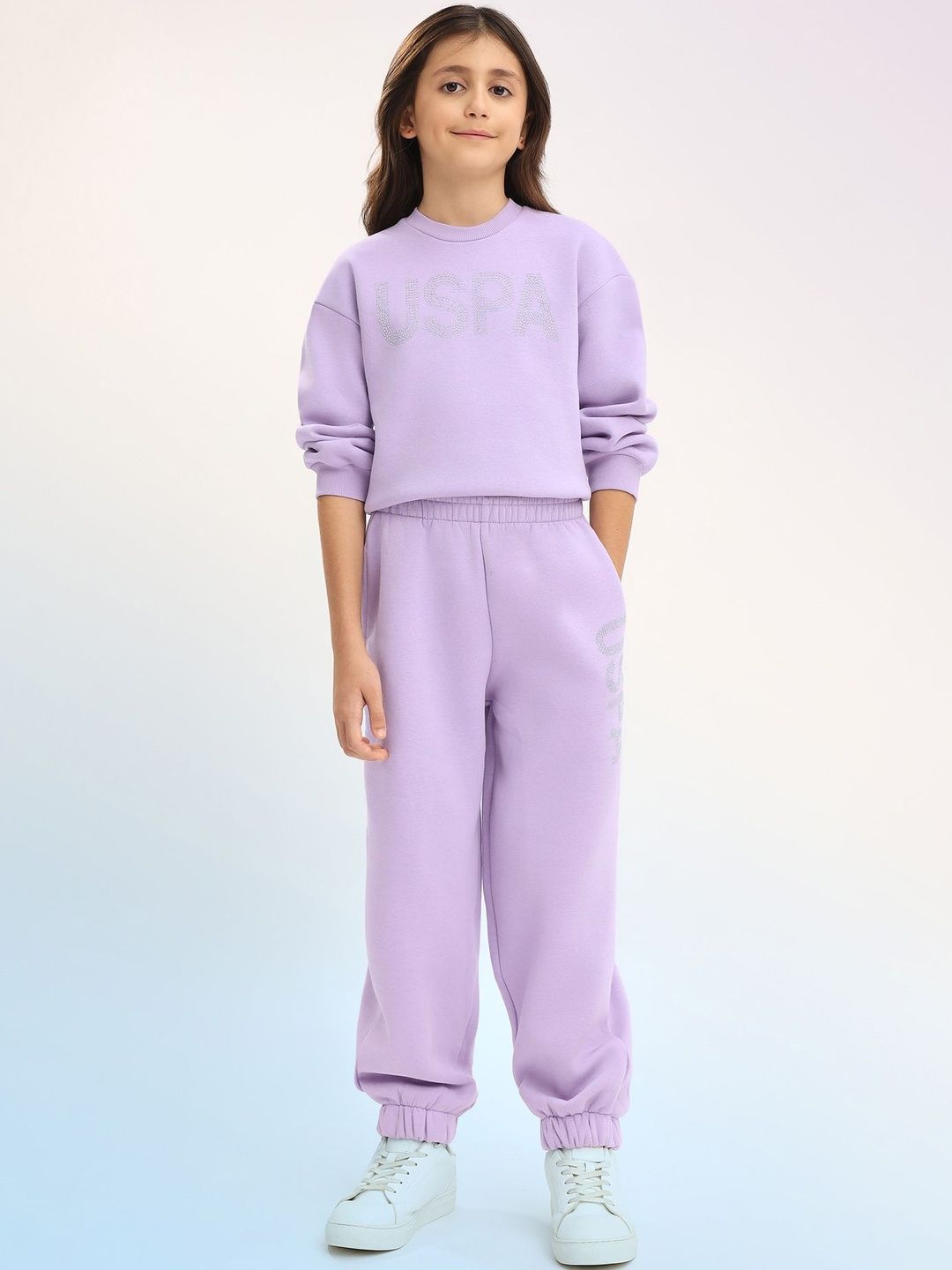 U.S. Polo Assn. Kids U.S. Polo Assn. Kids Girls Embellished Sweatshirt