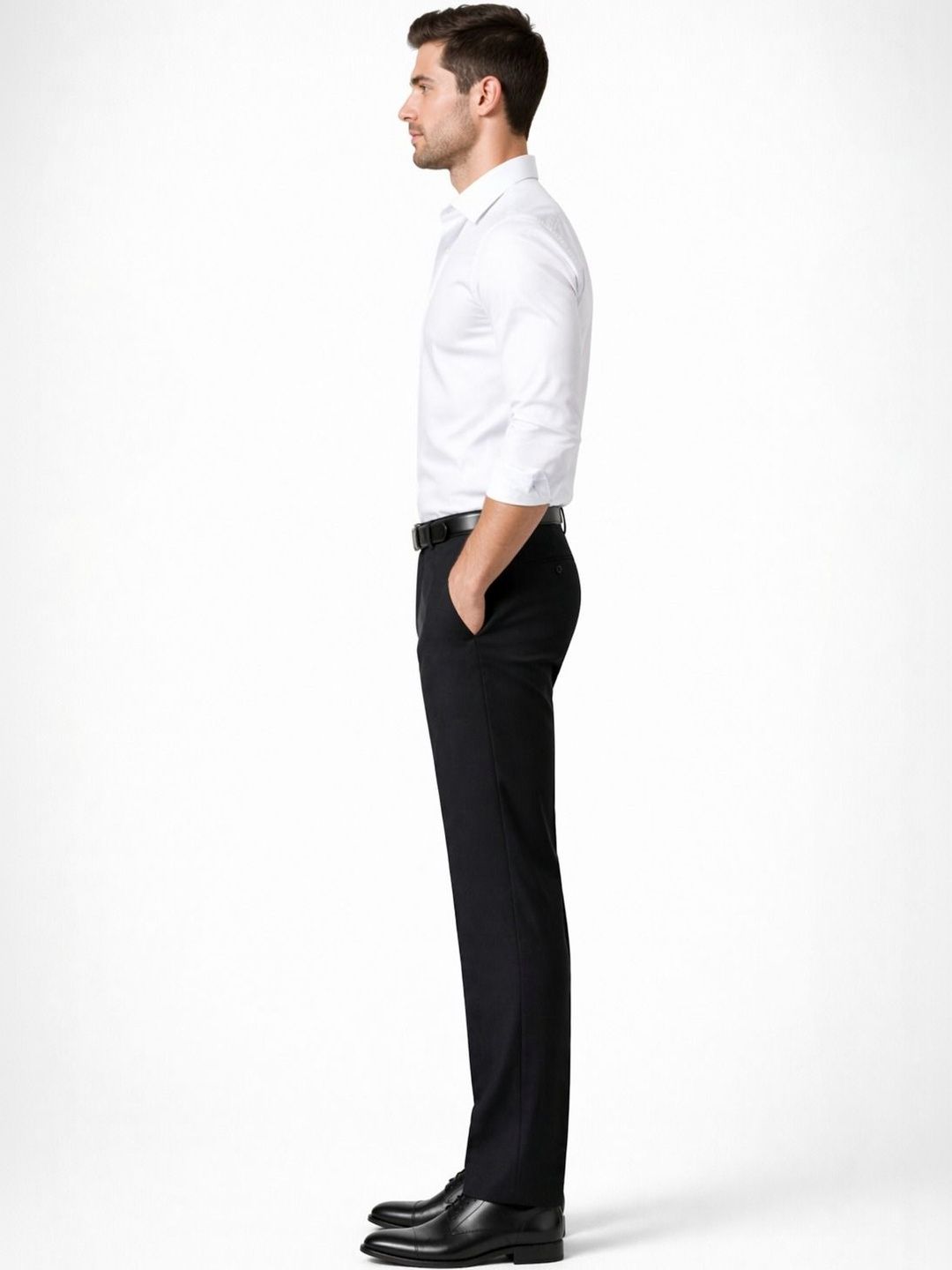 GHABA CREATION Men Classic Mid Rise Regular Fit Cotton Formal Trousers