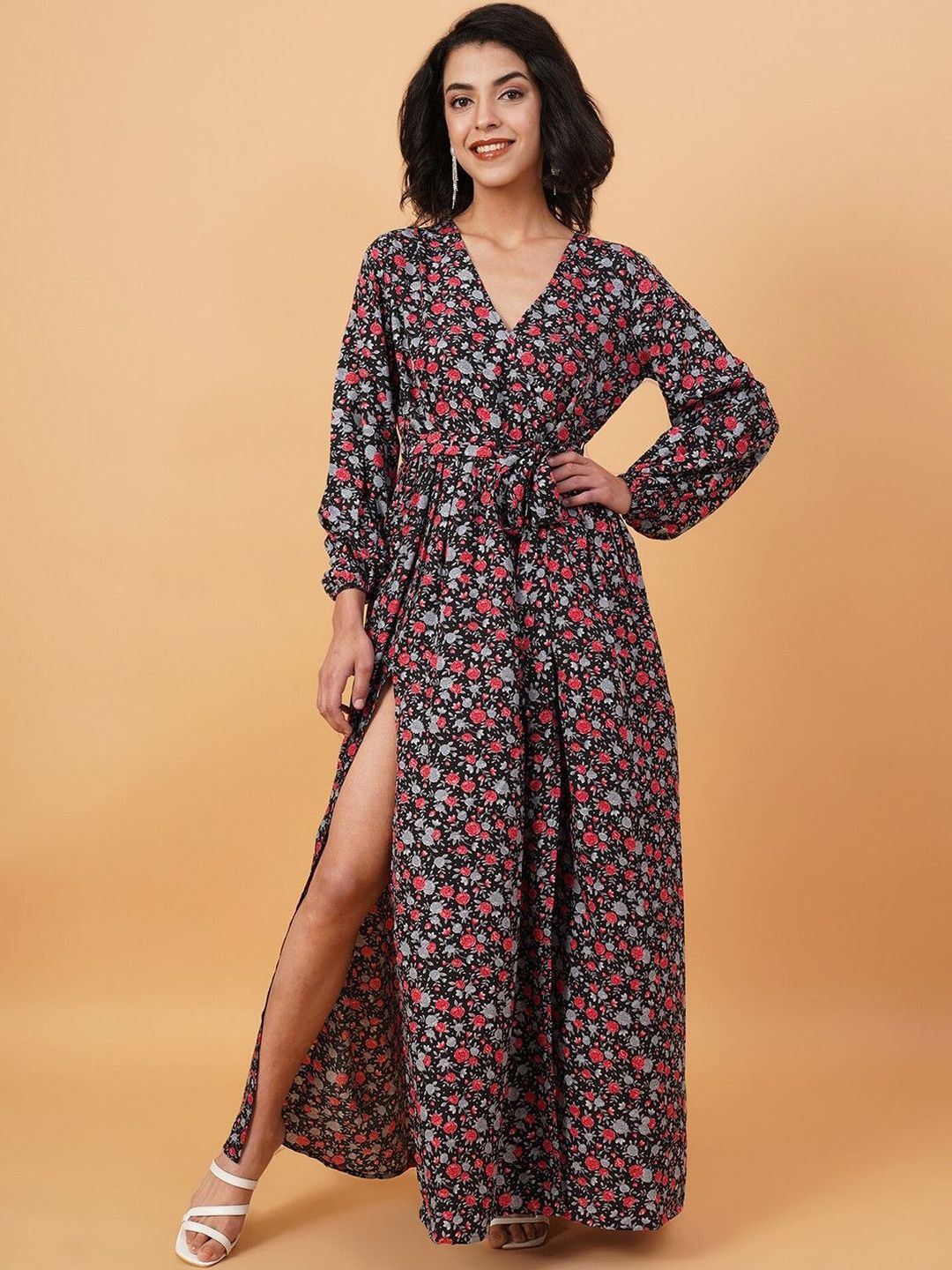 Stylecast X Kotty Floral Print Maxi Dress