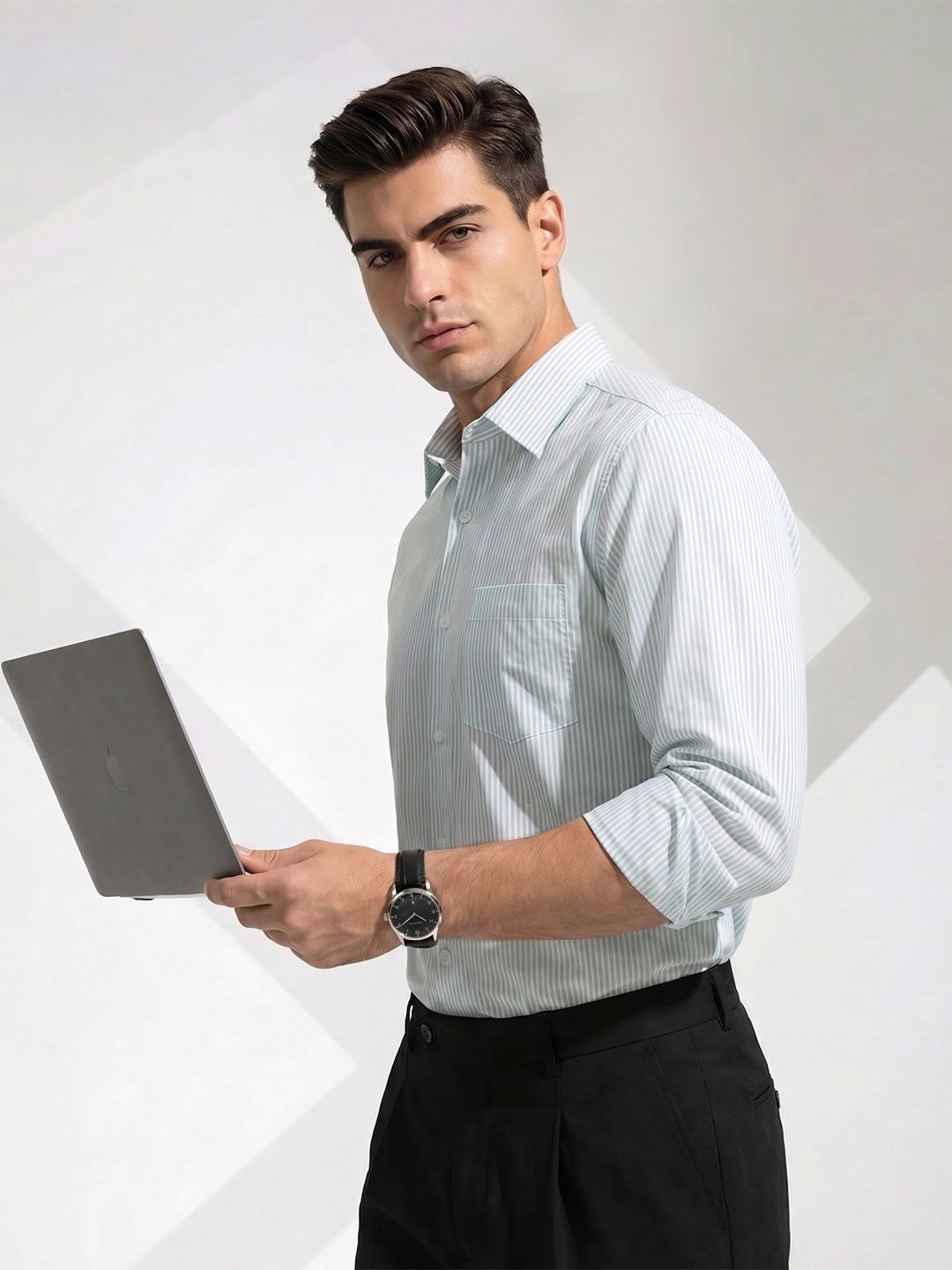 INVICTUS Slim Fit Striped Casual Shirt