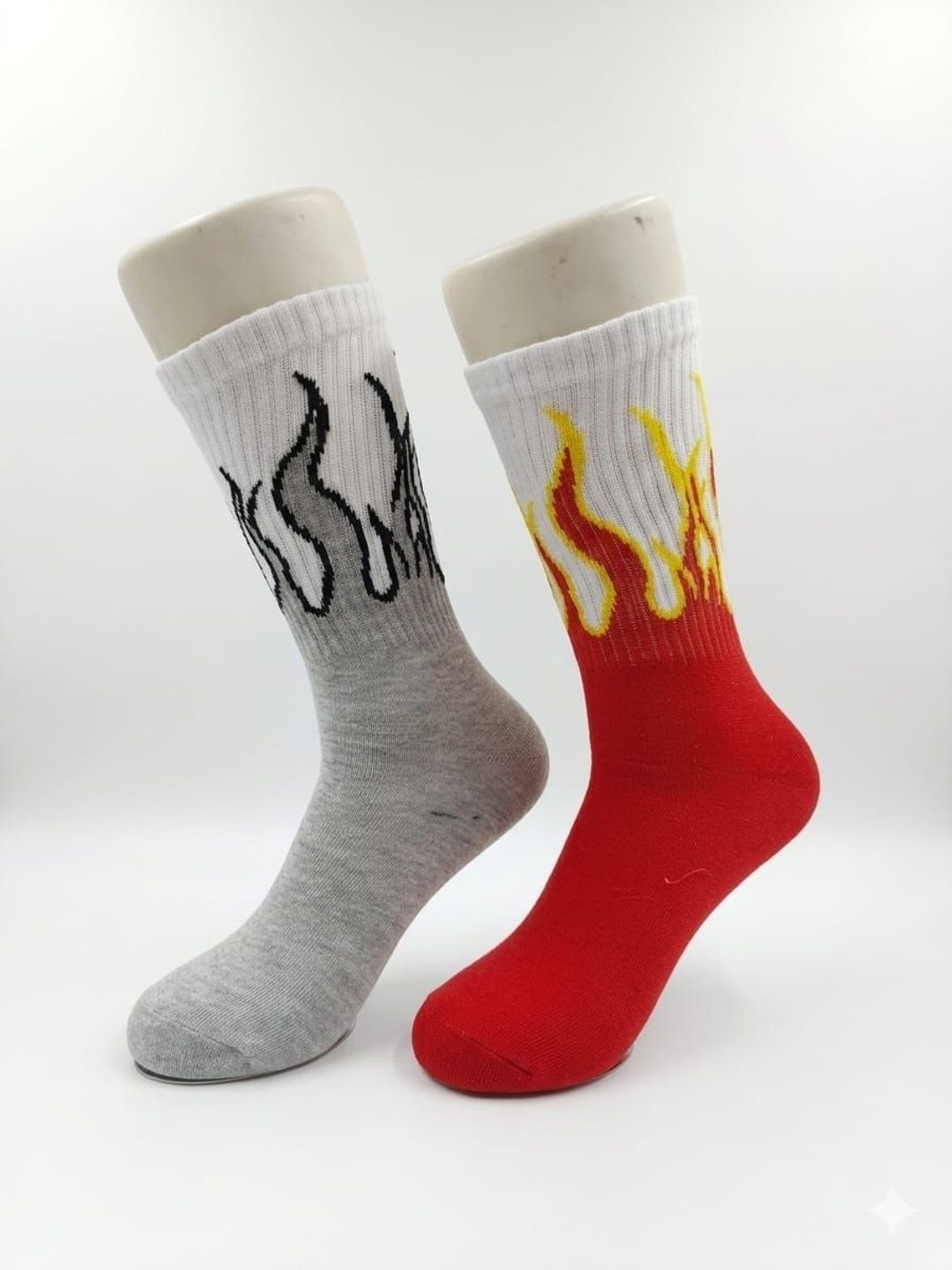 BEAR&BEYOND Men Pack of 2 Cotton Patterned Calf Length Socks
