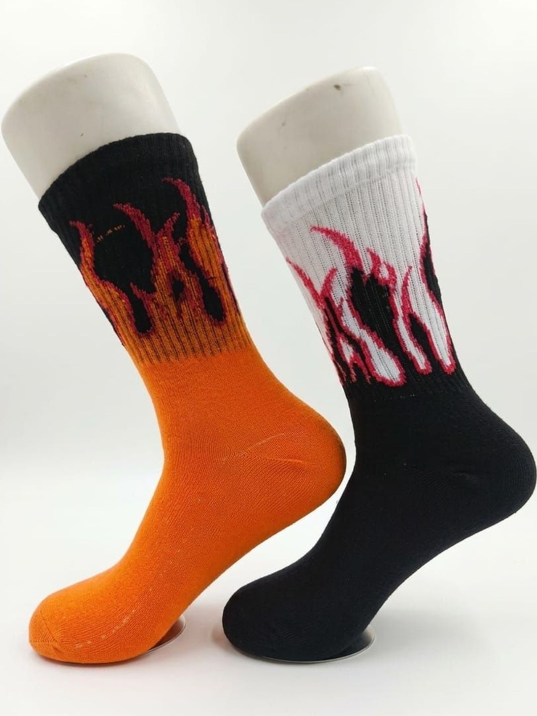 BEAR&BEYOND Men Pack of 2 Cotton Patterned Calf Length Socks