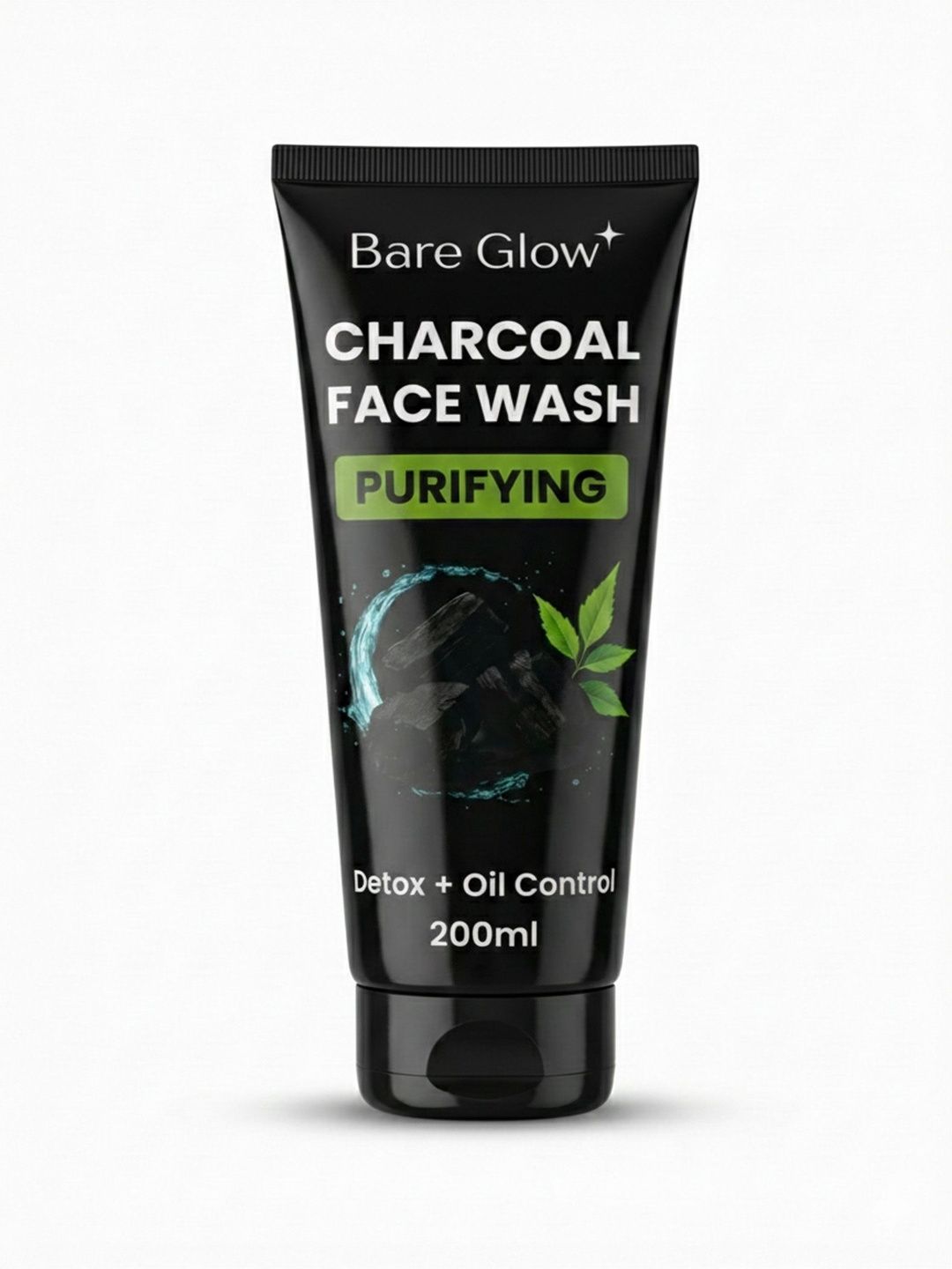 Bare Glow Charcoal Face Wash - 200 ml