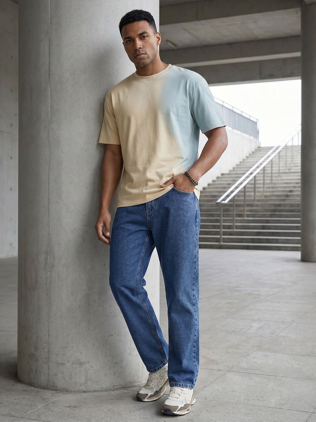 The Roadster Life Co. Men Relaxed Fit Pure Cotton Jeans