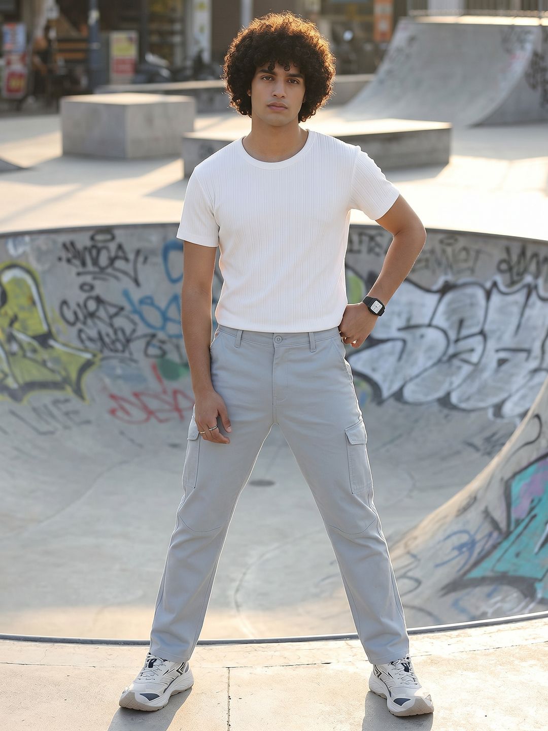 Roadster The Roadster Life Co. Men Cargos Pure Cotton Casual Trousers
