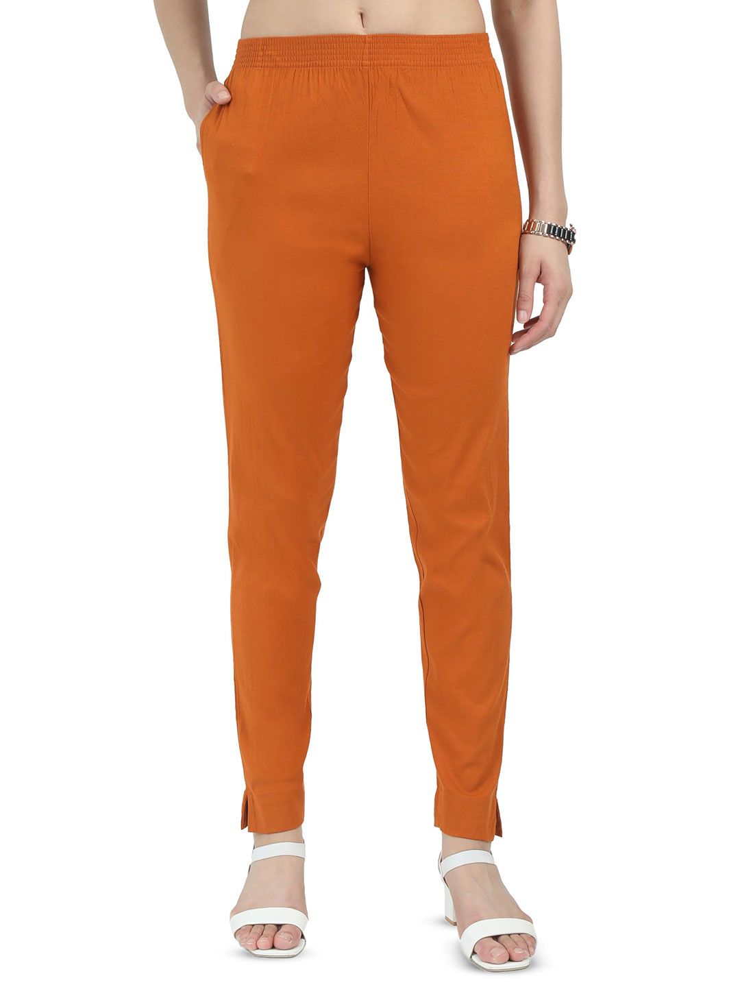 KN Textiles Women Everyday Slim Fit Trousers