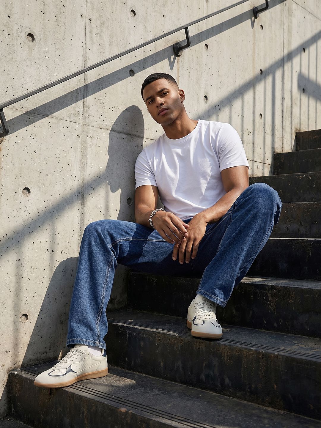 The Roadster Life Co. Men Relaxed Fit Pure Cotton Jeans