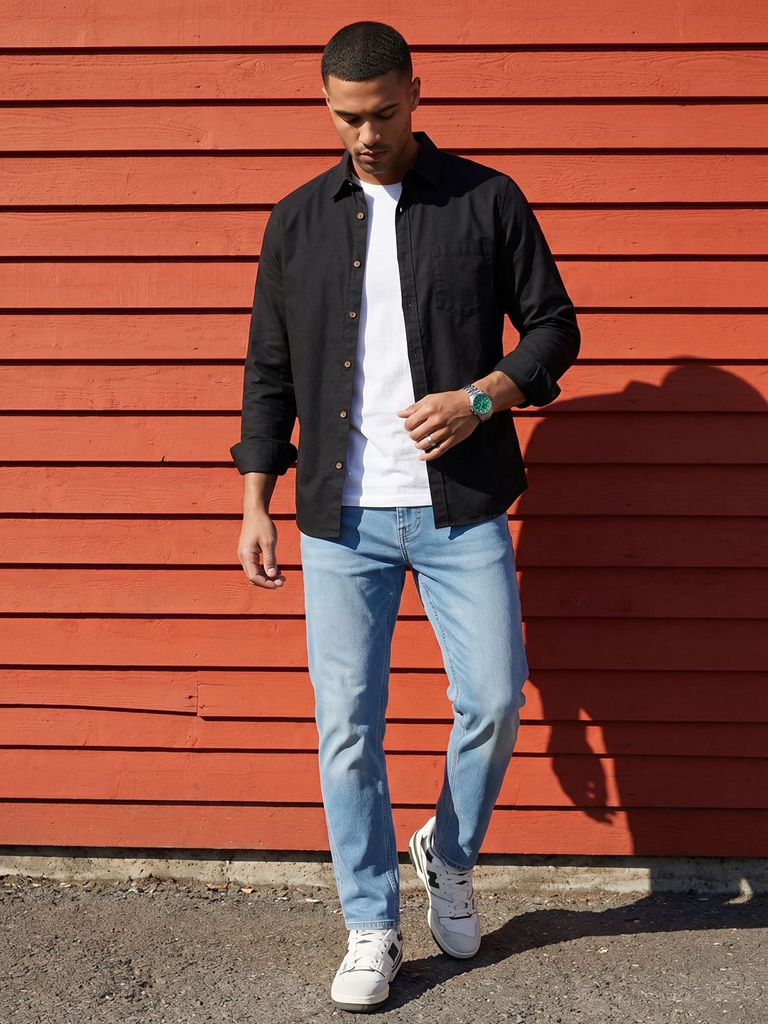The Roadster Life Co. Spread Collar Casual Shirt