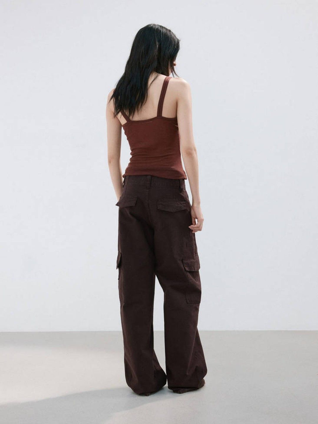 Regular Fit Pure Cotton Cargo Styled Jeans