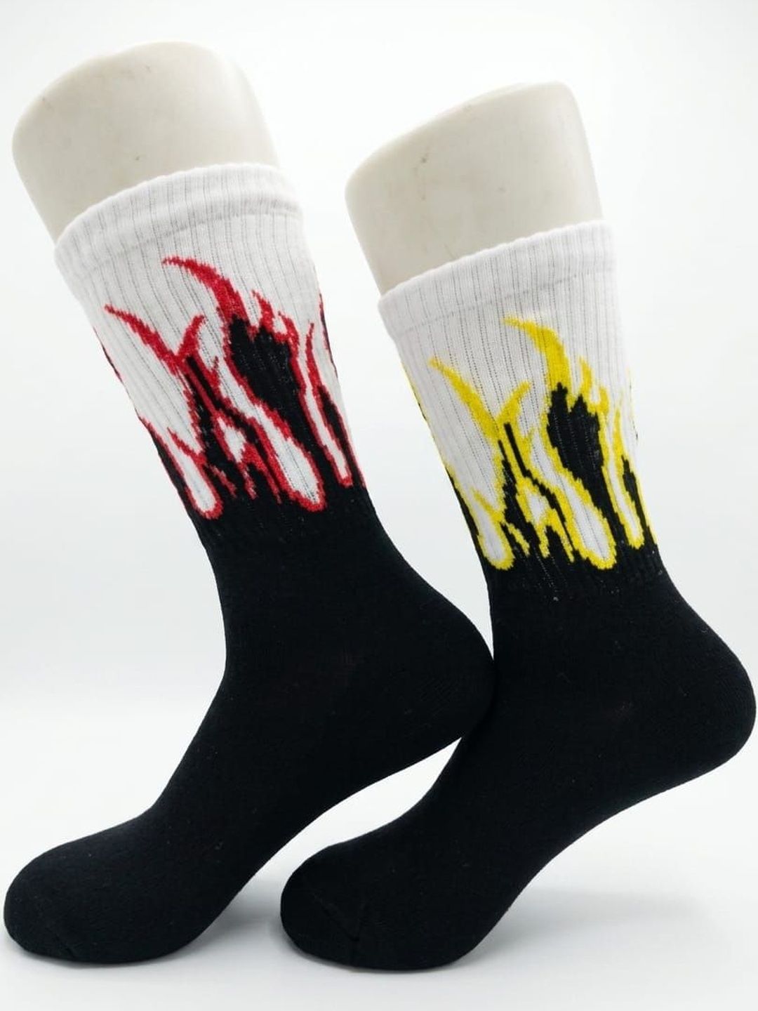 BEAR&BEYOND Men Pack of 2 Cotton Patterned Calf Length Socks