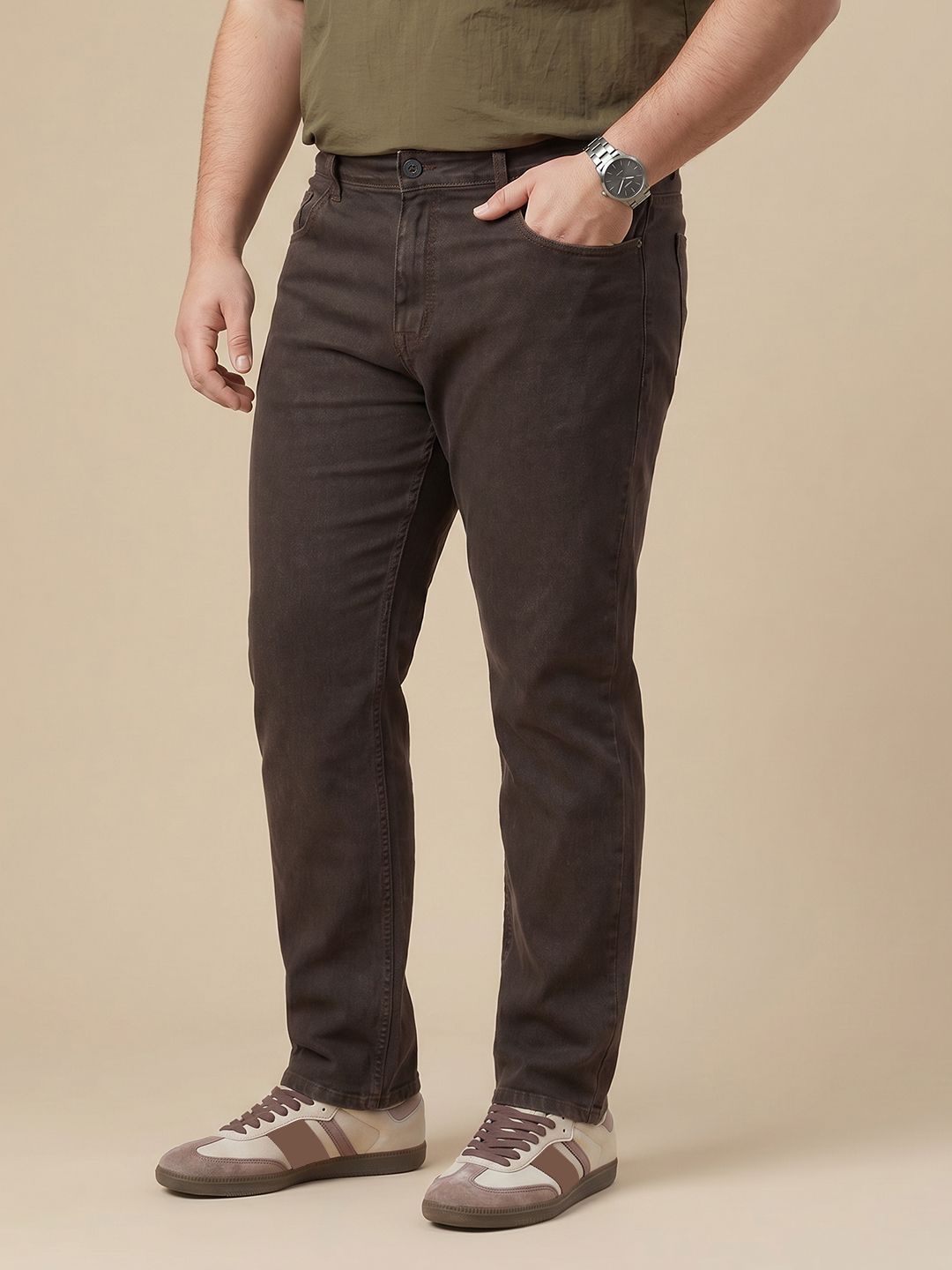 Sztori Men Plus Size Straight Fit Stretchable Jeans