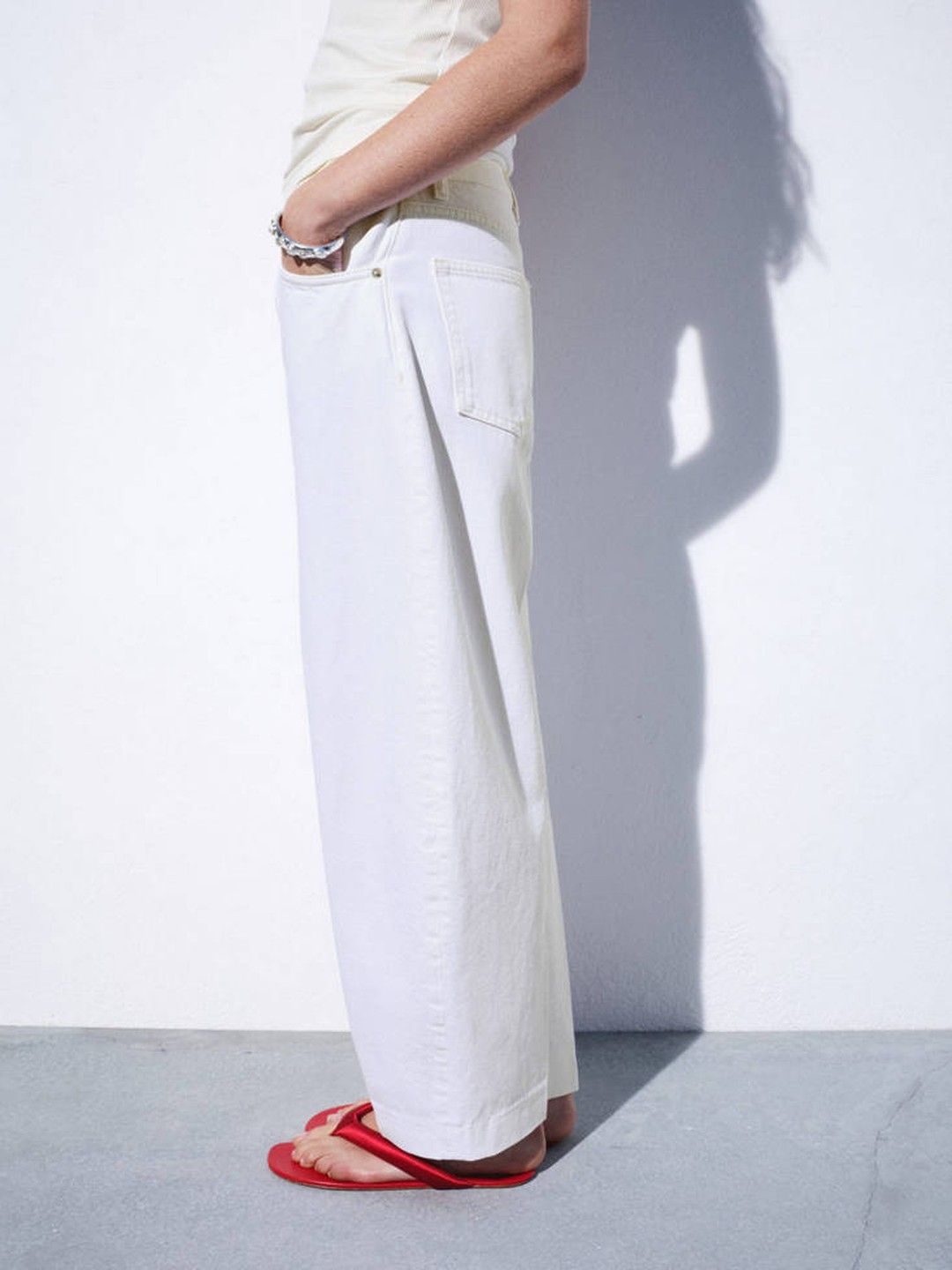 Pure Cotton High-Rise Balloon Fit Jeans