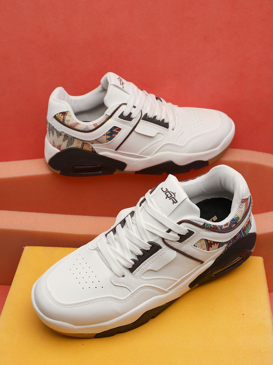 JQR Men FIDELITY Colourblocked PU Sneakers