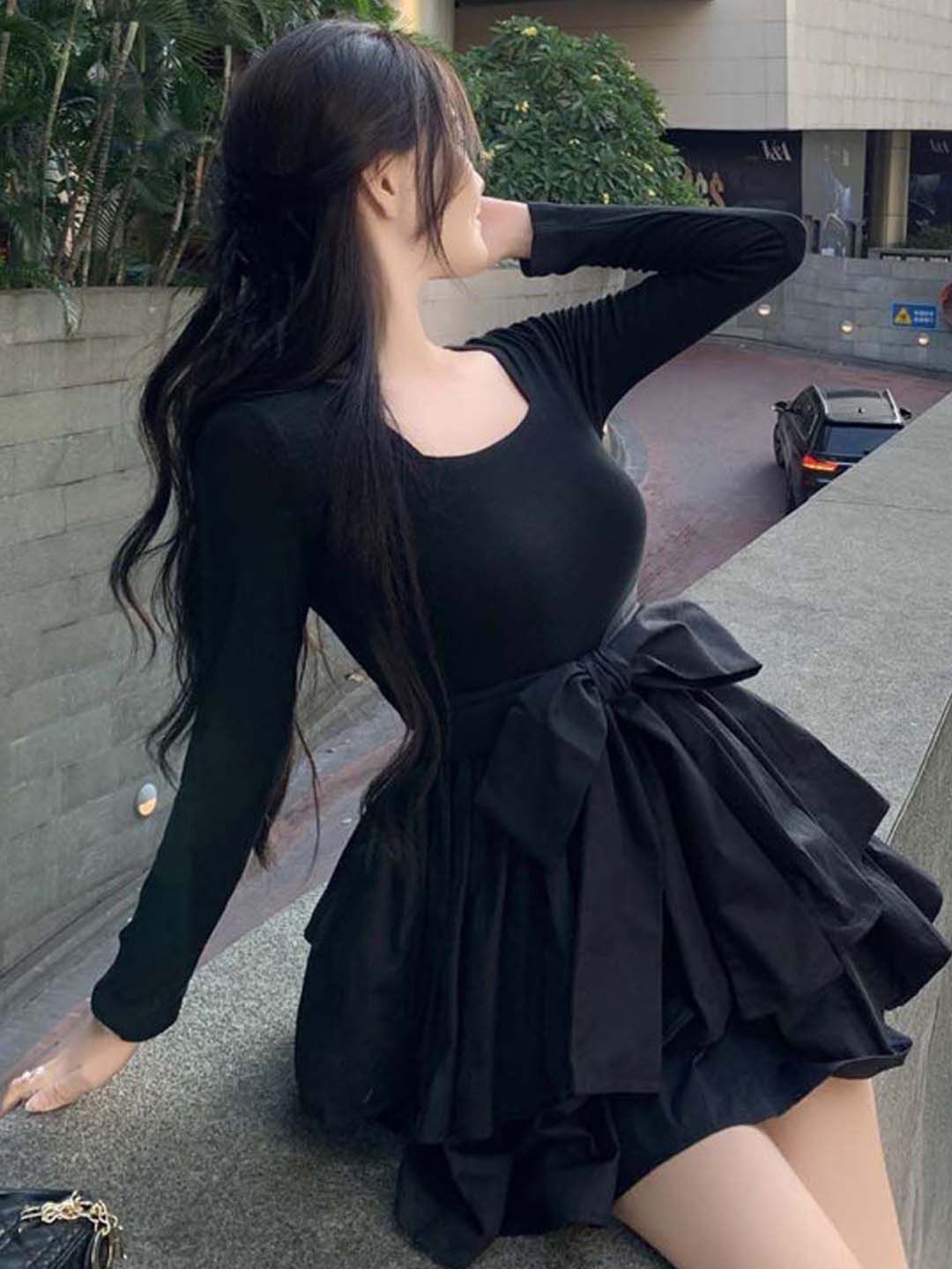 Suo Fit & Flare Mini Dress