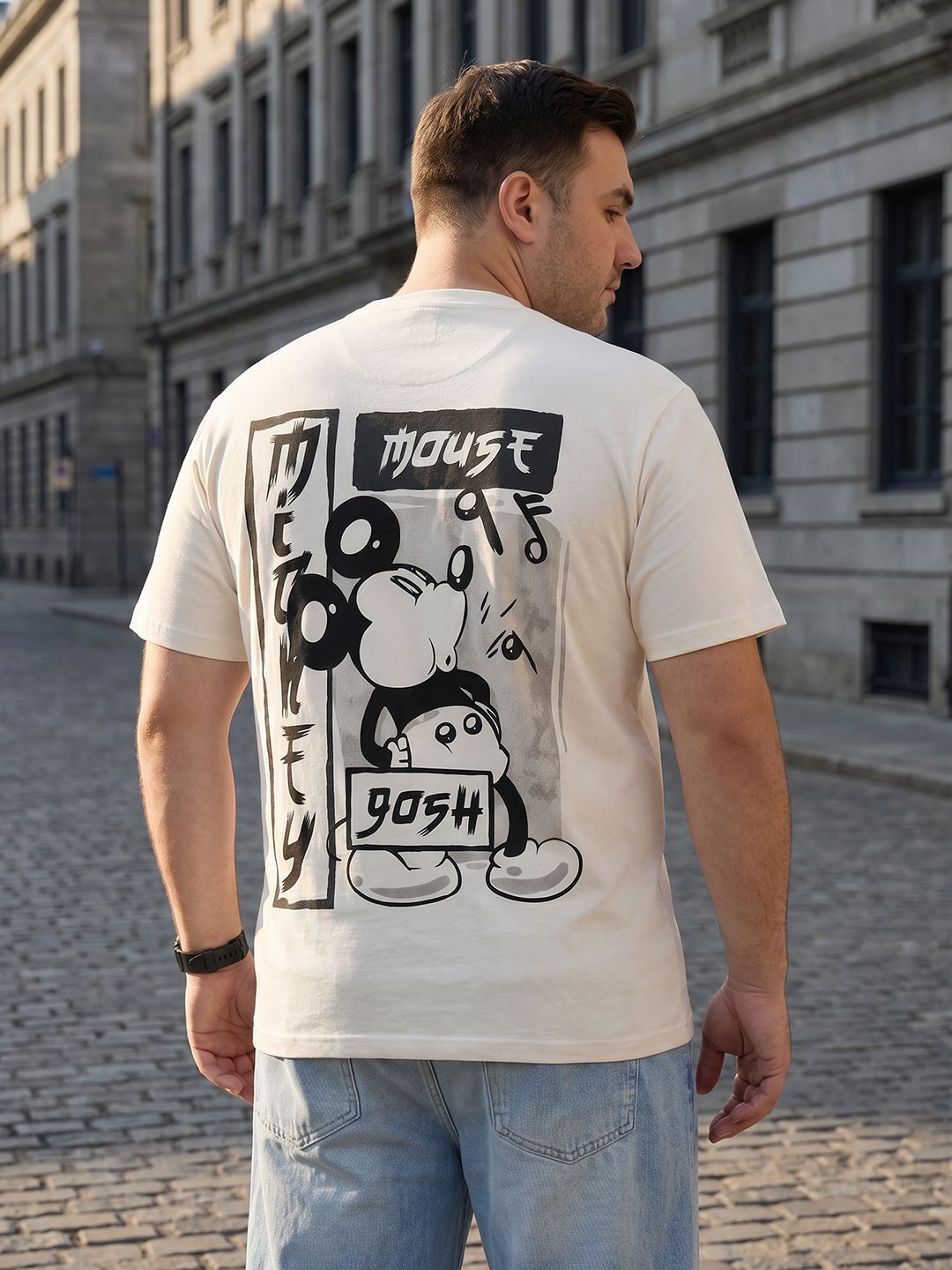 Sztori Mickey Mouse Graphic Printed Pure Cotton T-shirt