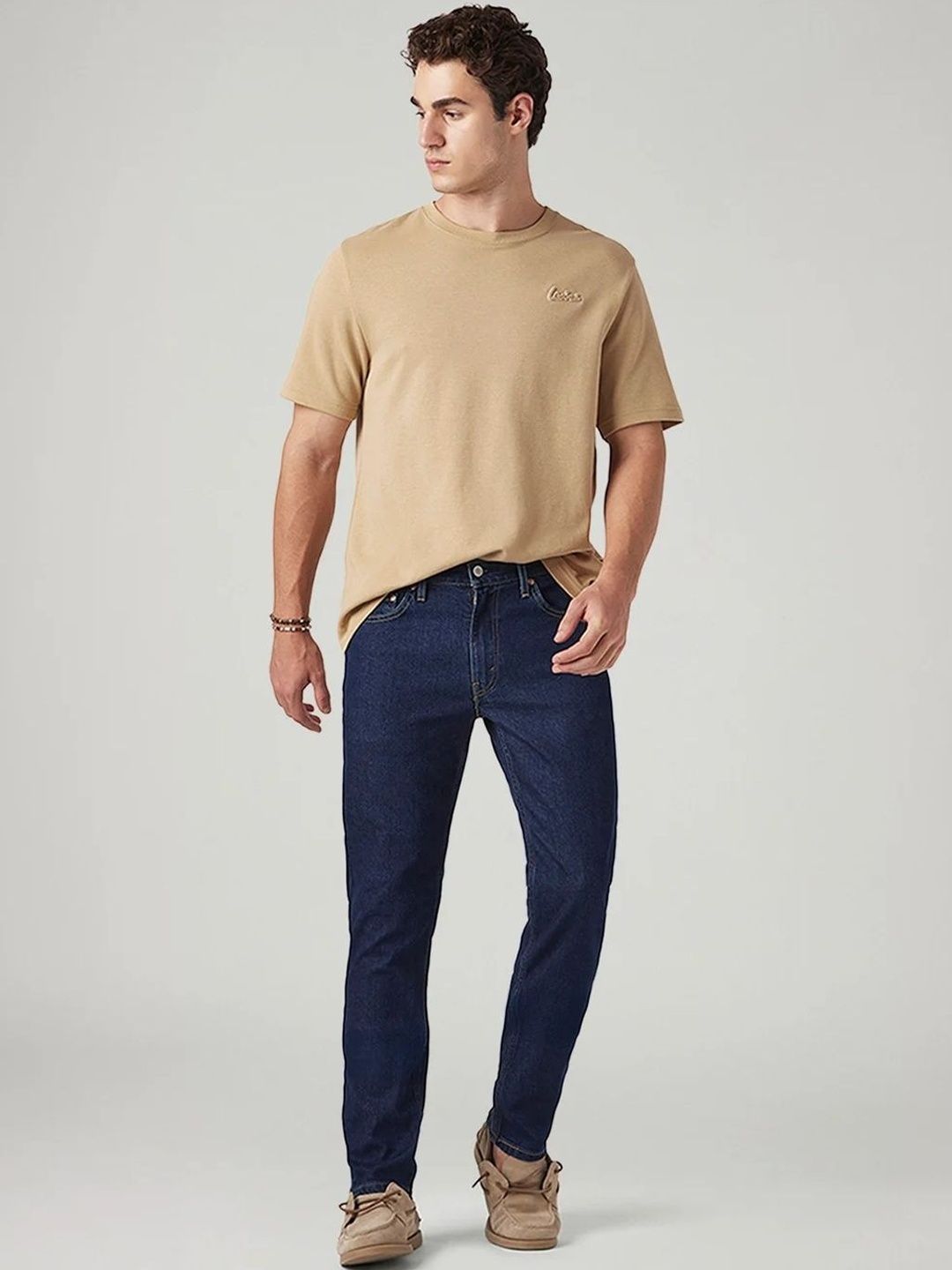 Men Slim Fit Mid-Rise Jeans Levis Men Classic Slim Fit Mid-Rise Stretchable Jeans