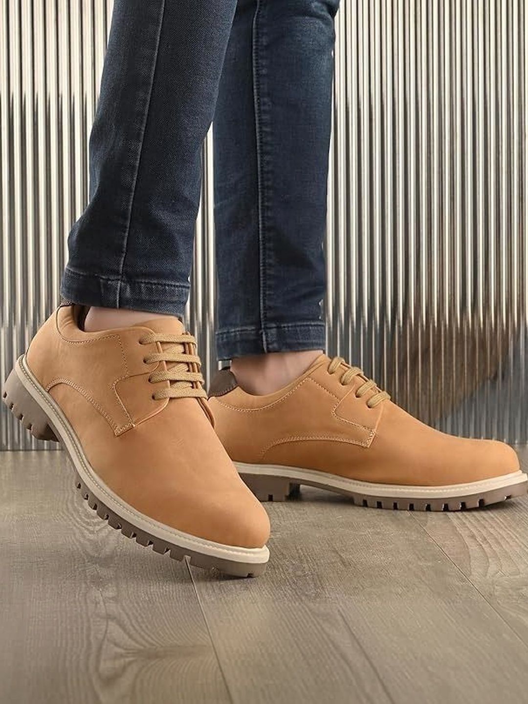 Buy The Roadster Lifestyle Co Men Round Toe Lace-Ups Sneakers