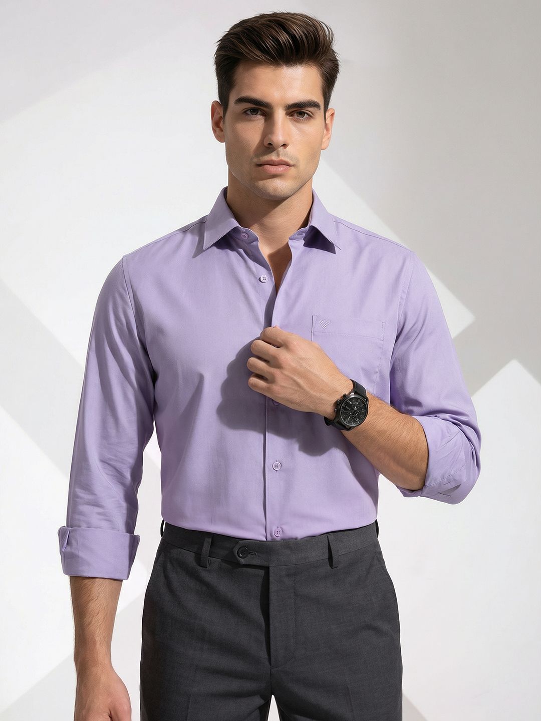 INVICTUS Spread Collar Formal Shirt