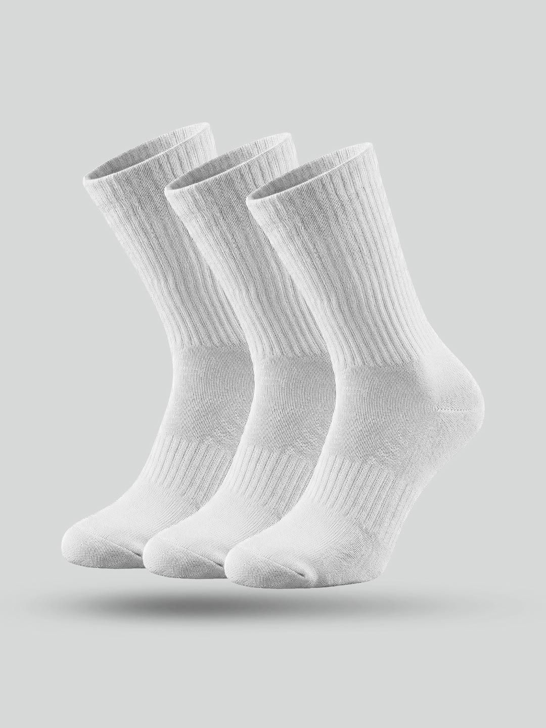 XYXX Men Pack of 3 Cotton Calf Length Socks